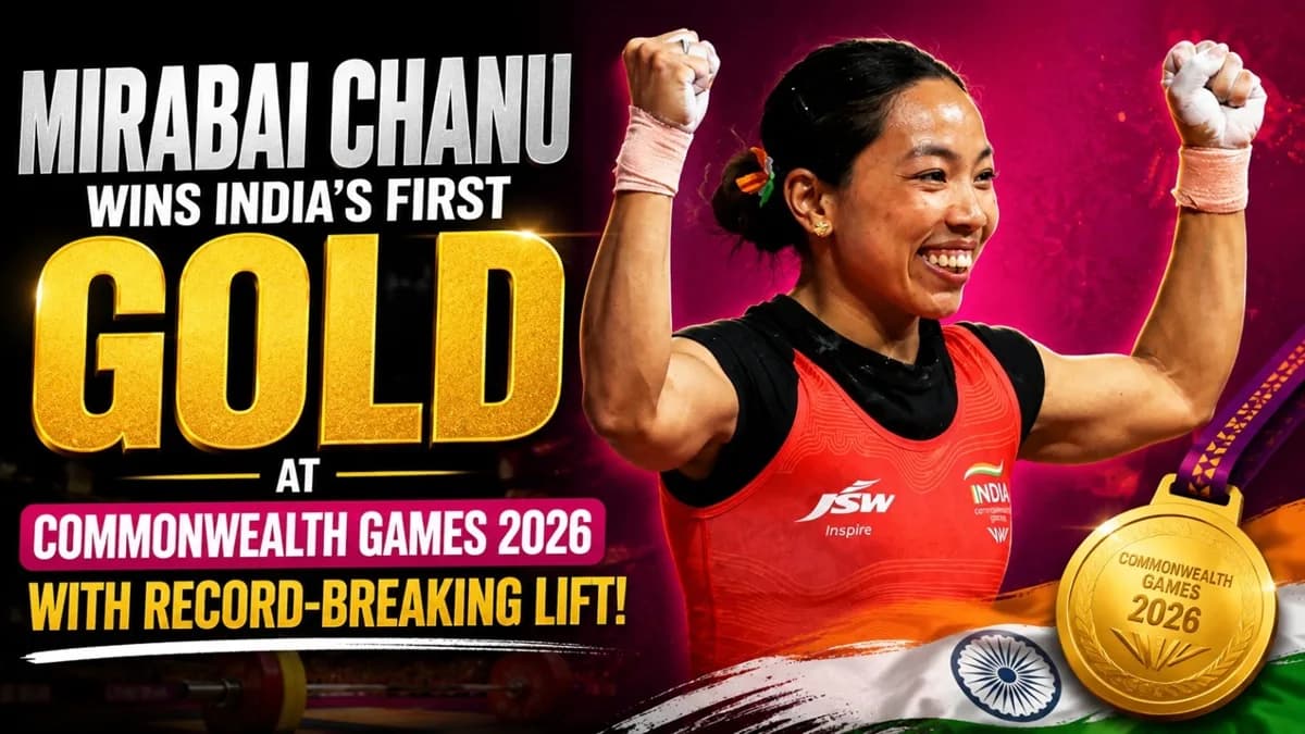 Mirabai Chanu wins gold at Commonwealth Games 2026.