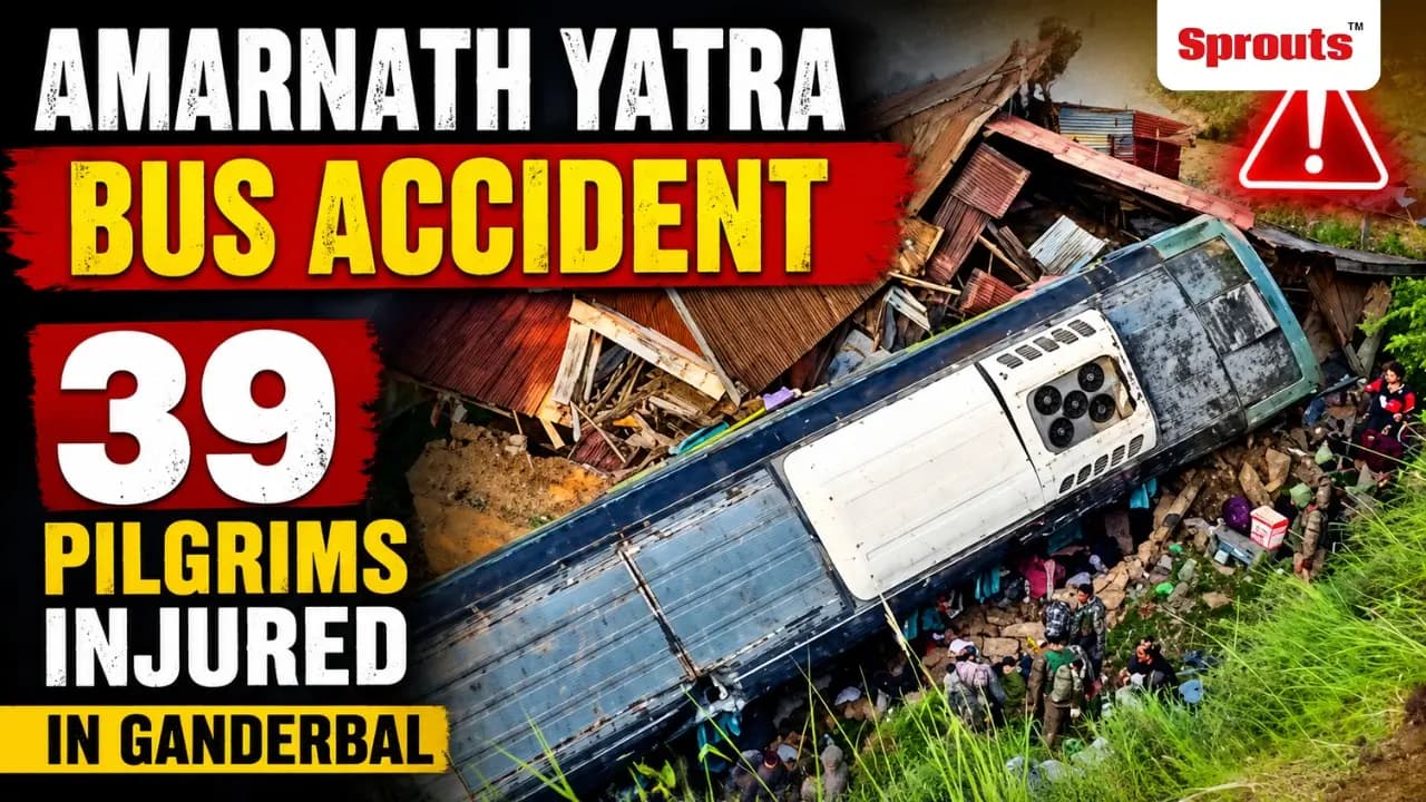 39 Pilgrims Injured in Amarnath Yatra Bus Accident in Ganderbal.