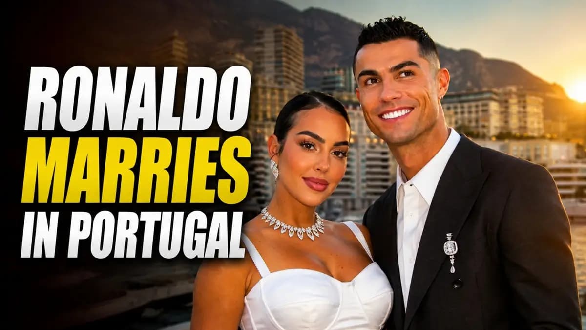 Cristiano Ronaldo Marries Georgina Rodríguez After 10-Year Romance in Private Portugal Ceremony.