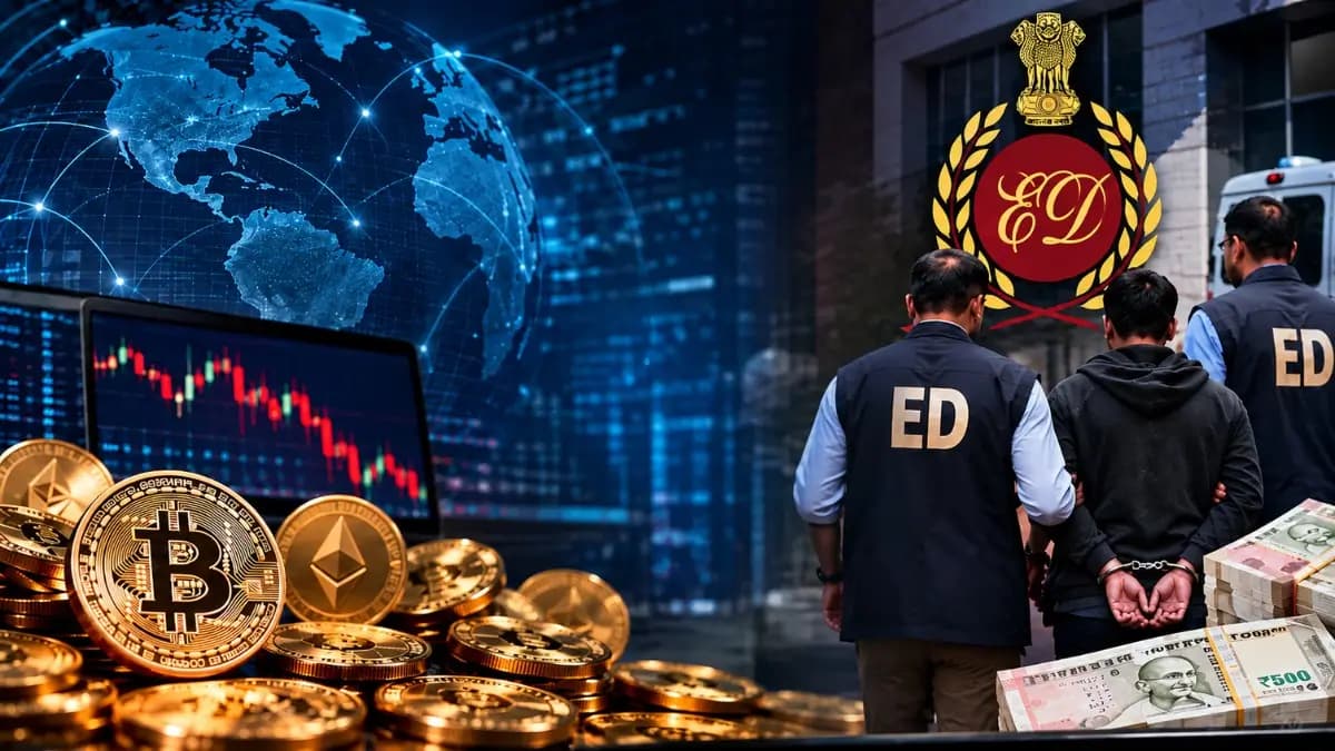 Hashpe Cryptocurrency Fraud: ED Arrests Two in ₹146 Crore Probe