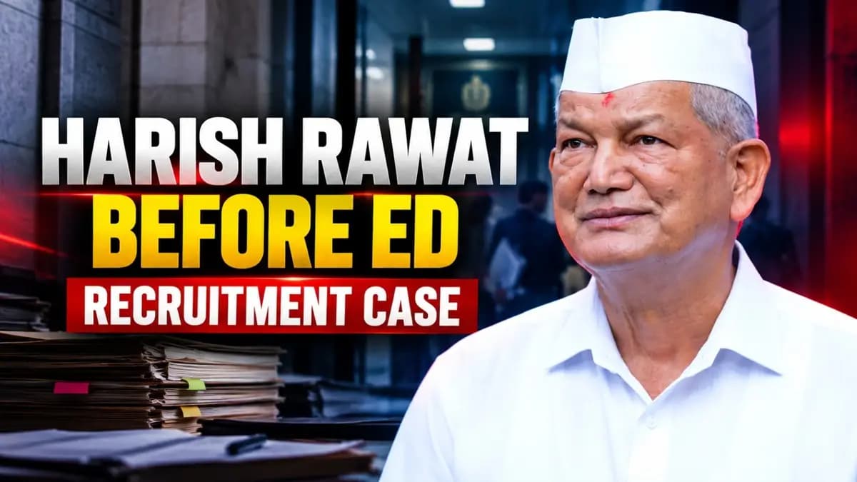 Harish Rawat Faces ED Questions Over 2016 Uttarakhand Recruitment Case