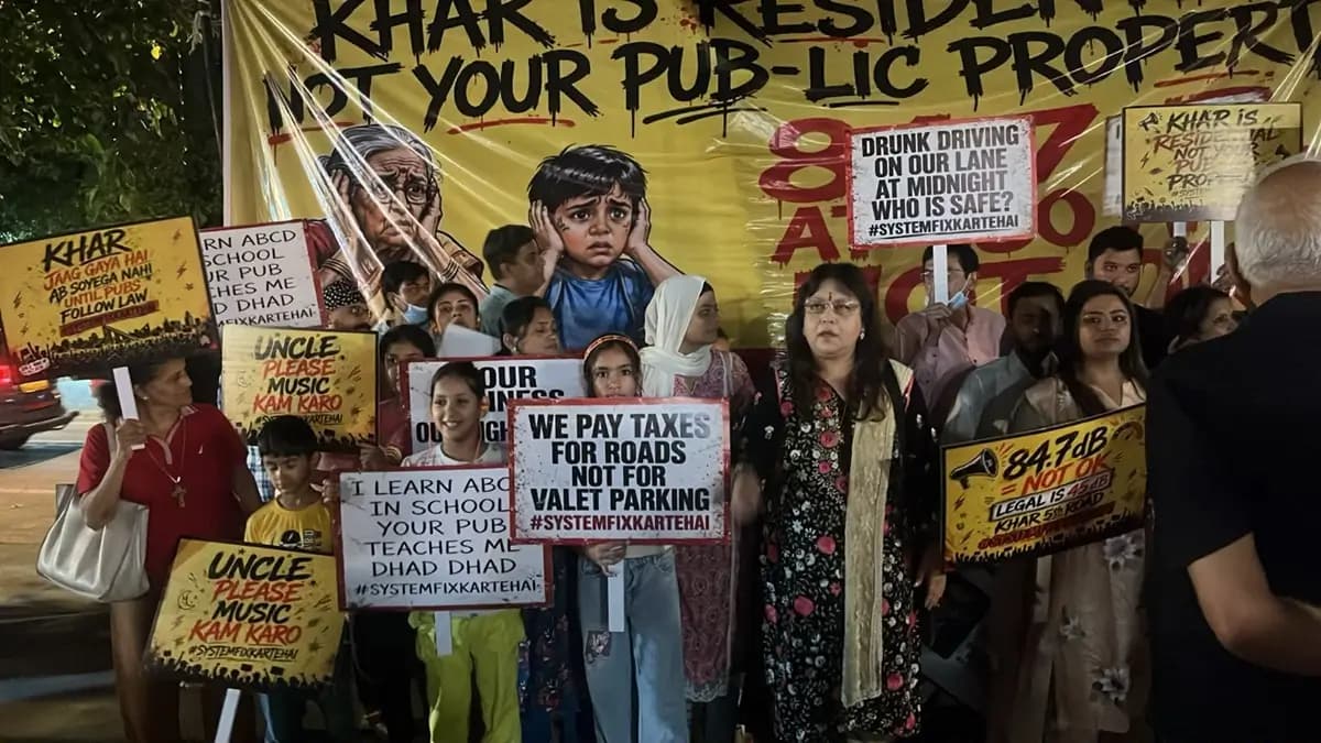 Khar West Residents Hold Silent Gathering Over Noise and Traffic
