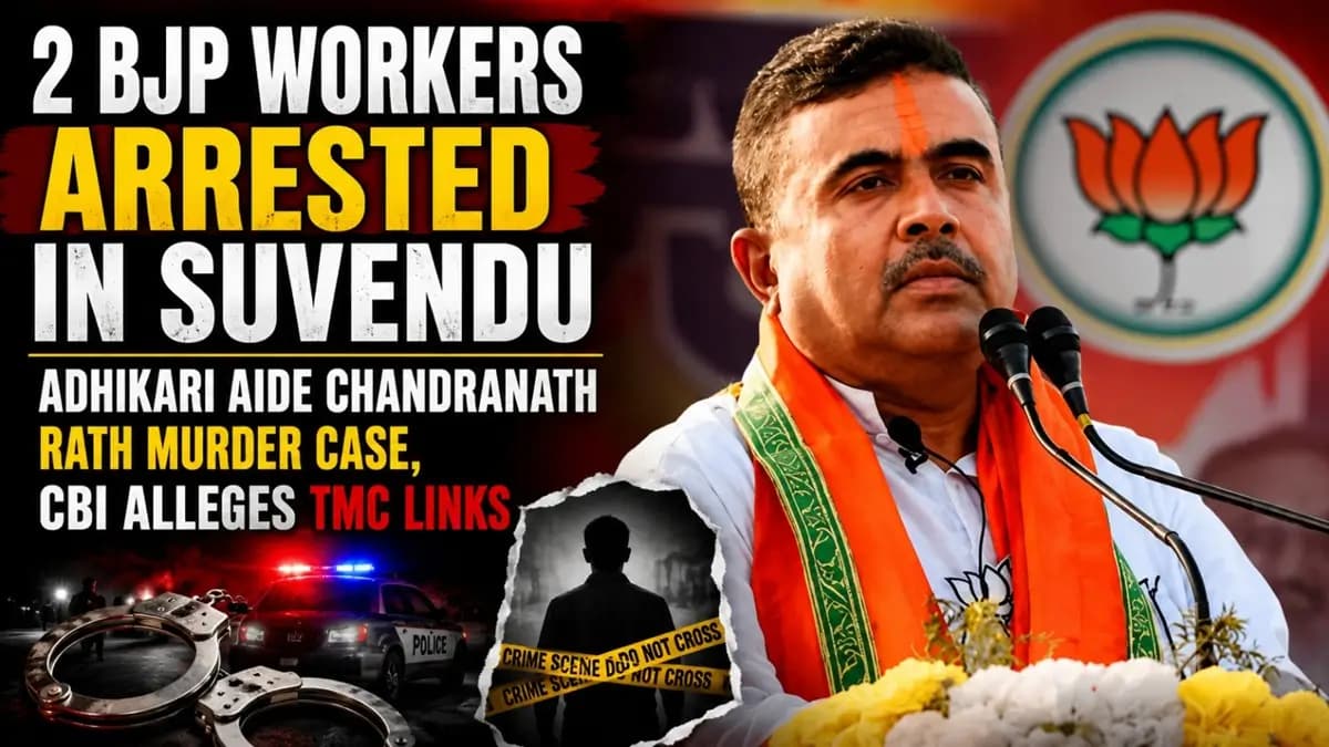 Two Arrested in Chandranath Rath Murder Case, CBI Examines Political Links.