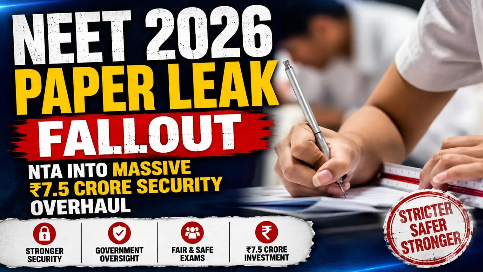 NTA Launches ₹7.5 Crore Security Overhaul After NEET 2026 Paper Leak.
