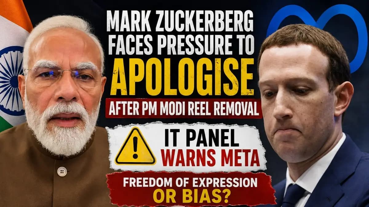 Mark Zuckerberg Under Fire After PM Modi Facebook Reel Removal.