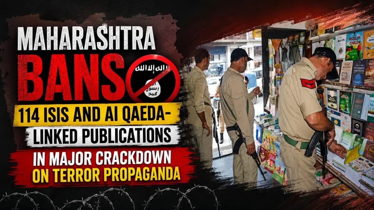 Maharashtra Bans 114 Publications Allegedly Linked to Terror Groups.