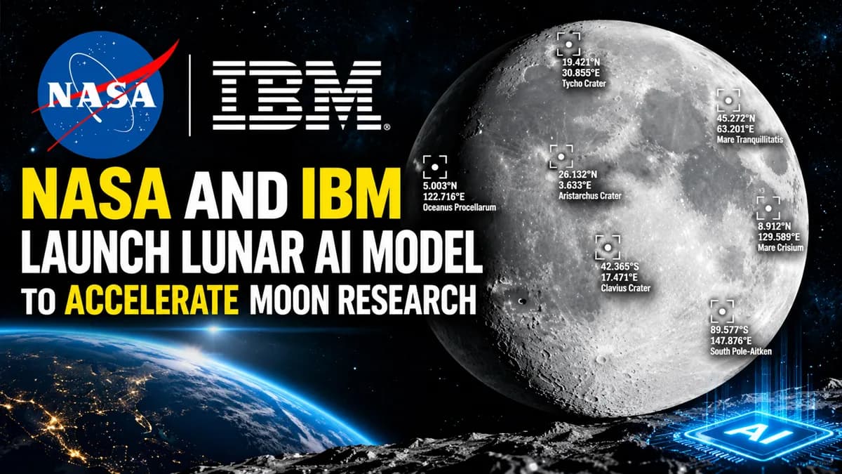 NASA and IBM Launch Lunar AI Model to Accelerate Moon Research