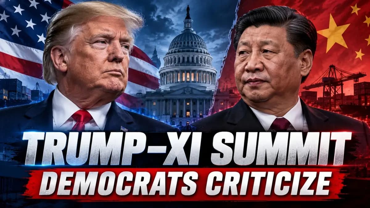 Trump-Xi Jinping Summit Faces Democratic Criticism Over China Policy