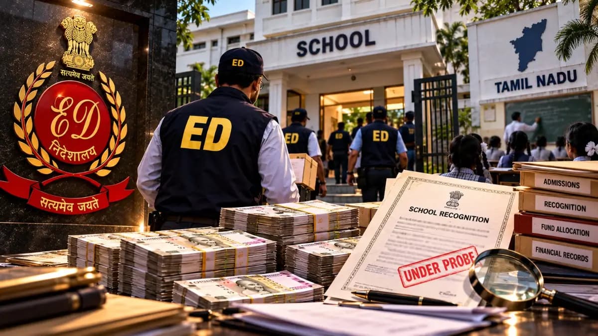 ED Opens PMLA Probe into ₹100 Crore Tamil Nadu School Racket