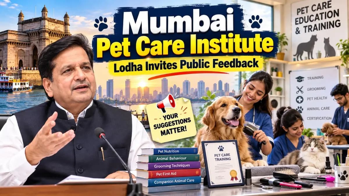 Maharashtra Plans Mumbai Pet Care Institute and ITI Training Courses