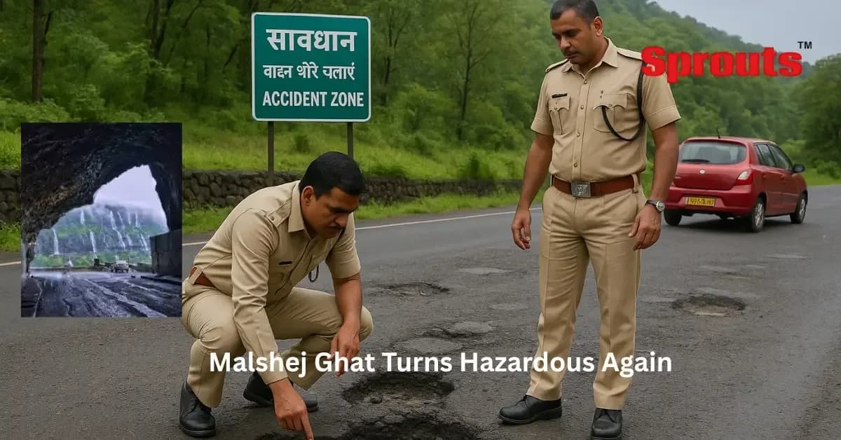 Malshej Ghat Turns Hazardous Again Amid Storm‑Driven Landslides.