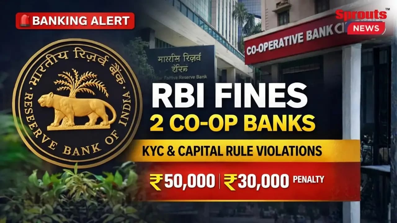 RBI Regulatory Action Taken Against Two Urban Cooperative Banks for regulatory Violations.