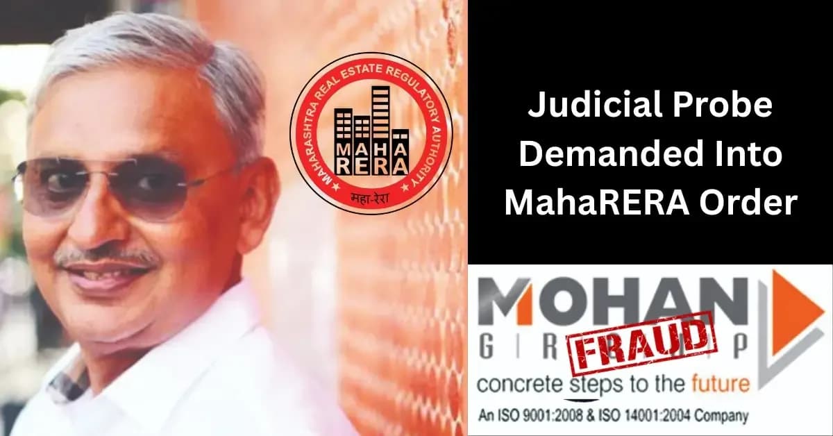 MahaRERA Involved in Ambernath Scam: Judicial Probe Demanded.