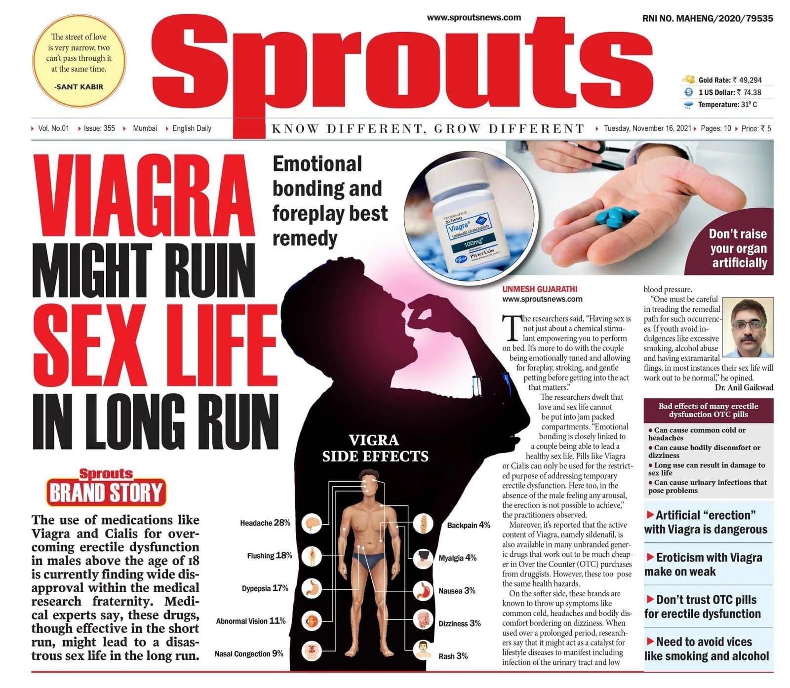 वियाग्रा आगे चलकर सेक्स लाइफ को कर सकती है बरबाद