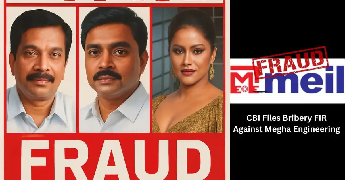 CBI Probe Sparks ₹174 Crore Bribery FIR Against Megha Engineering.