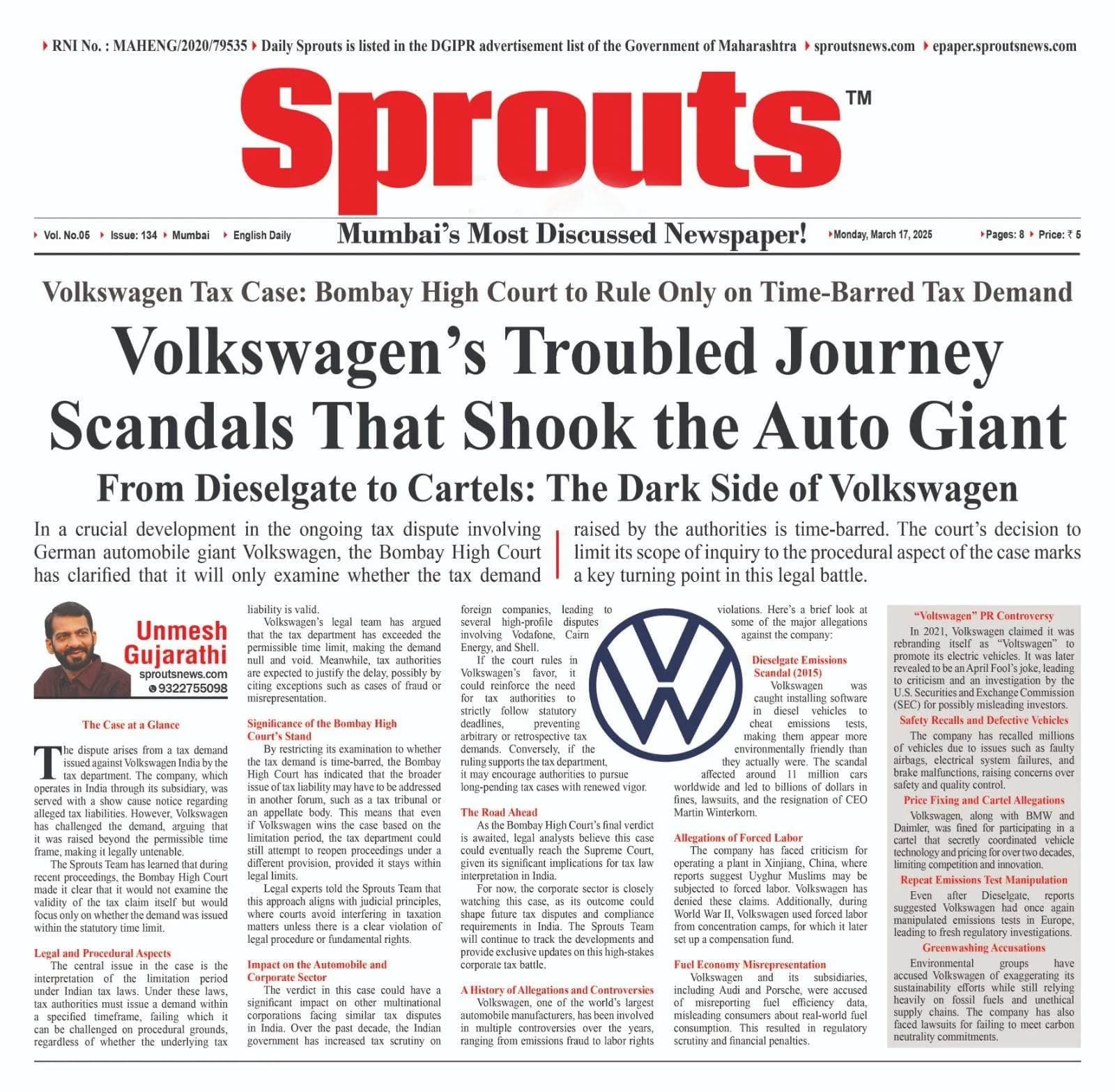 Volkswagen’s Troubled Journey: Scandals That Shook the Auto Giant