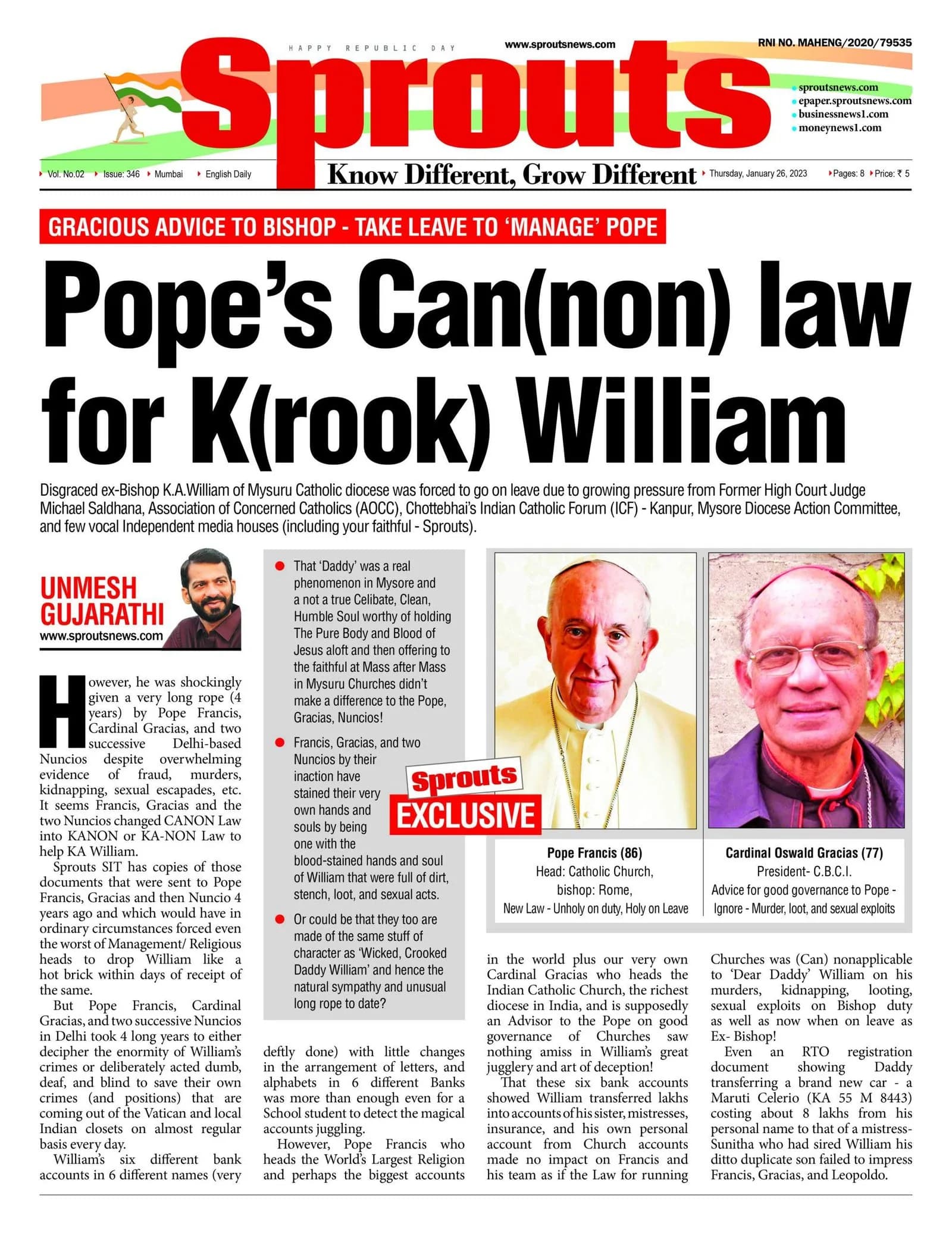 Pope’s Can(non) law for K(rook) William