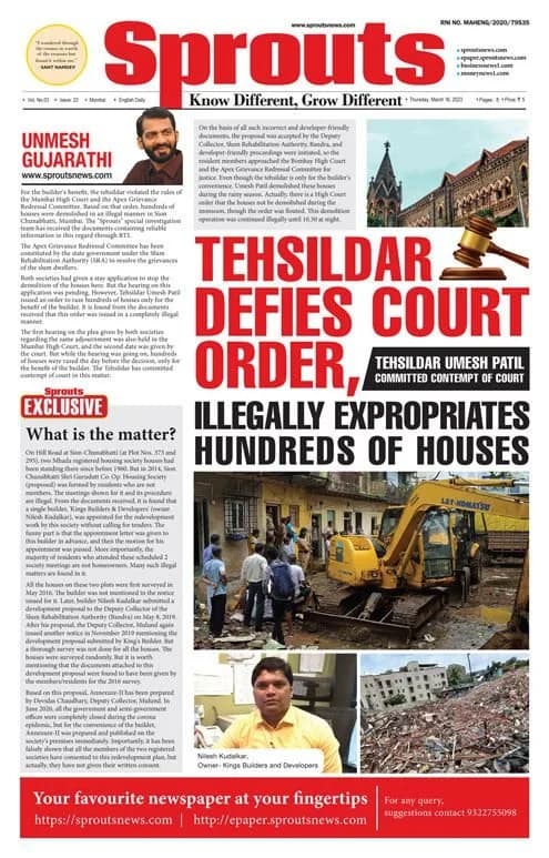 Tehsildar defies court order, illegally expropriates hundreds of houses