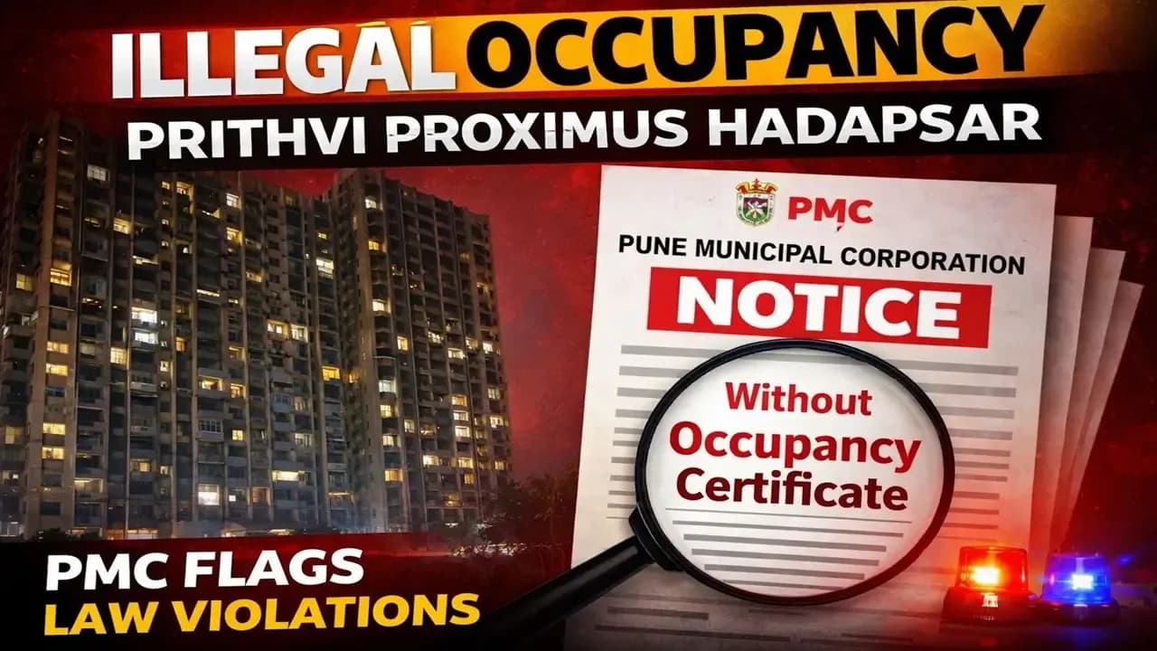Prithvi Proximus Hadapsar Housing Project Under Scanner for OC Violations.