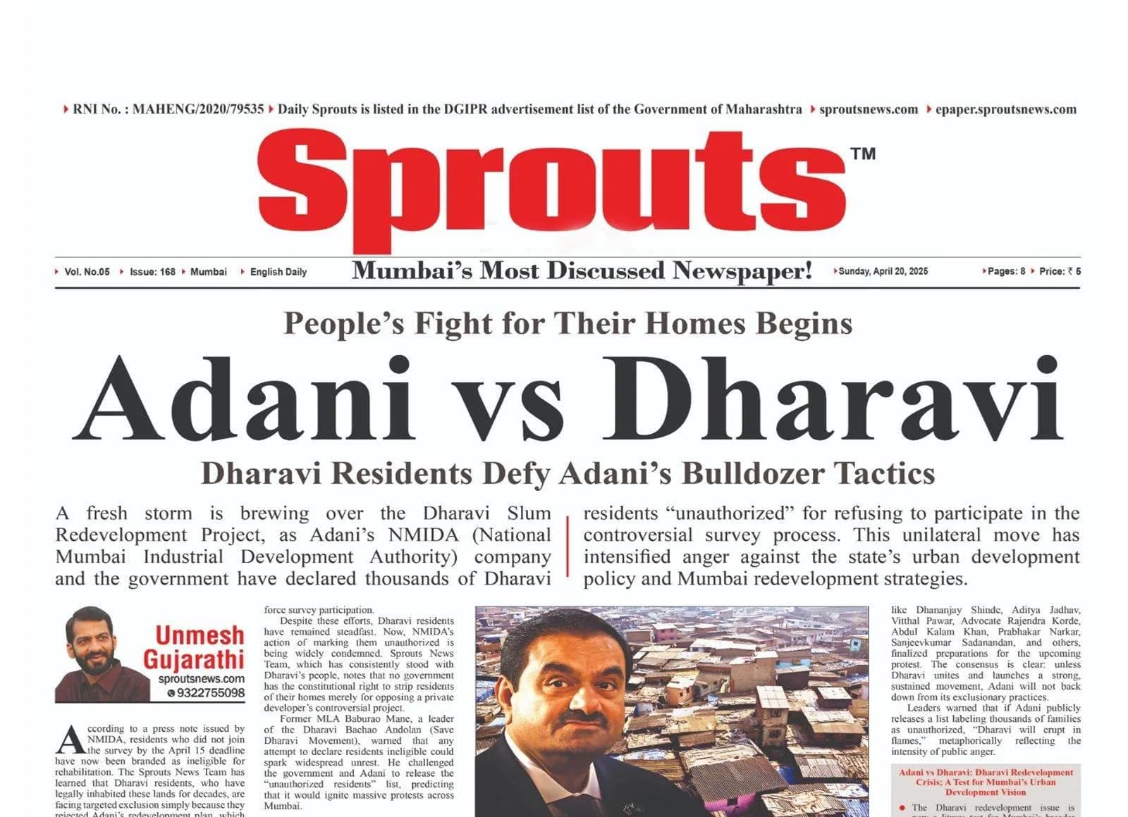 Adani vs Dharavi: Residents Rise Against Evictions.