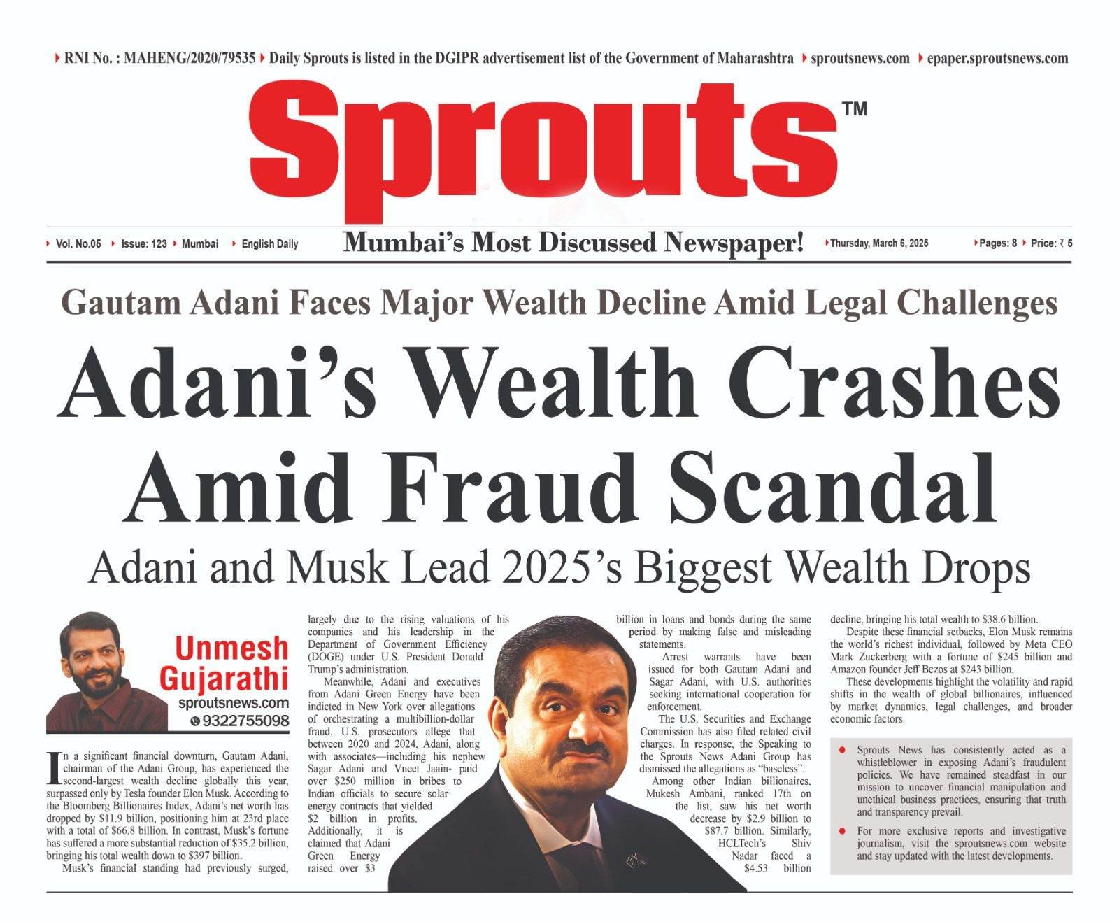 Adani's wealth crashes