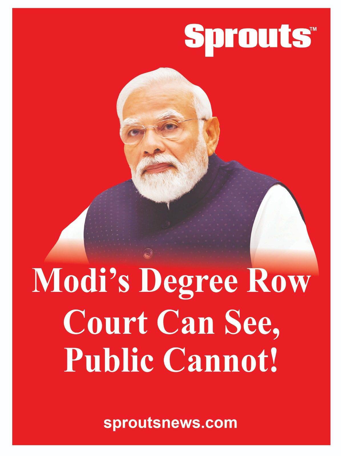 Modi's Degree Row Court can see public cannot