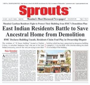 East Indian Residents trying to save their building from demolition