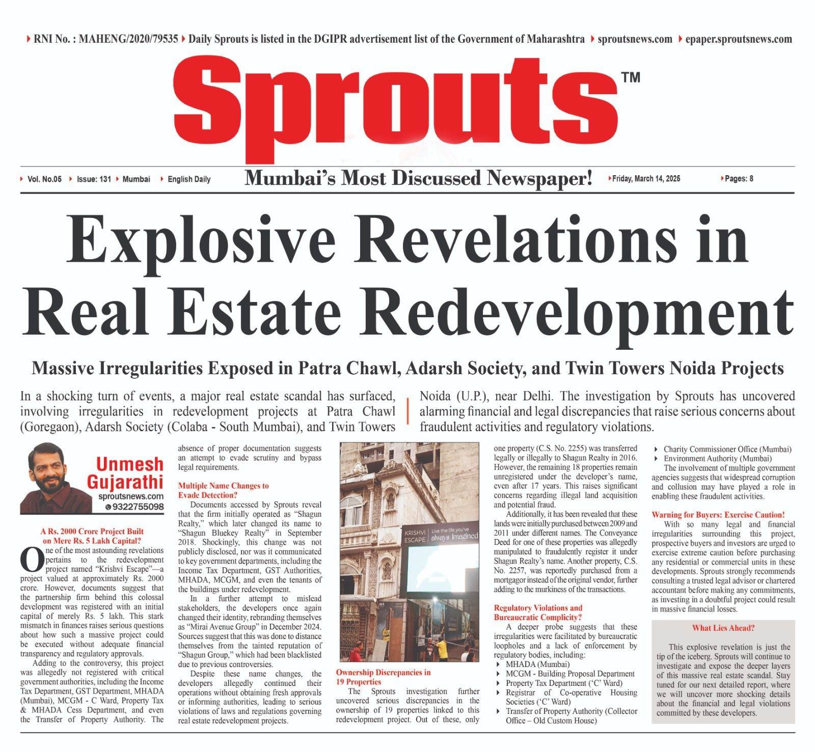 Explosive Revelations in Real Estate Redevelopment