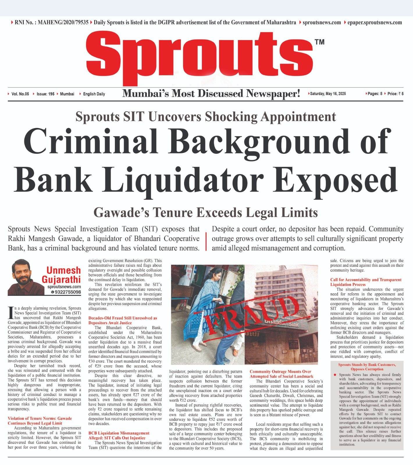 Criminal Past of BCB Bank Liquidator Exposed