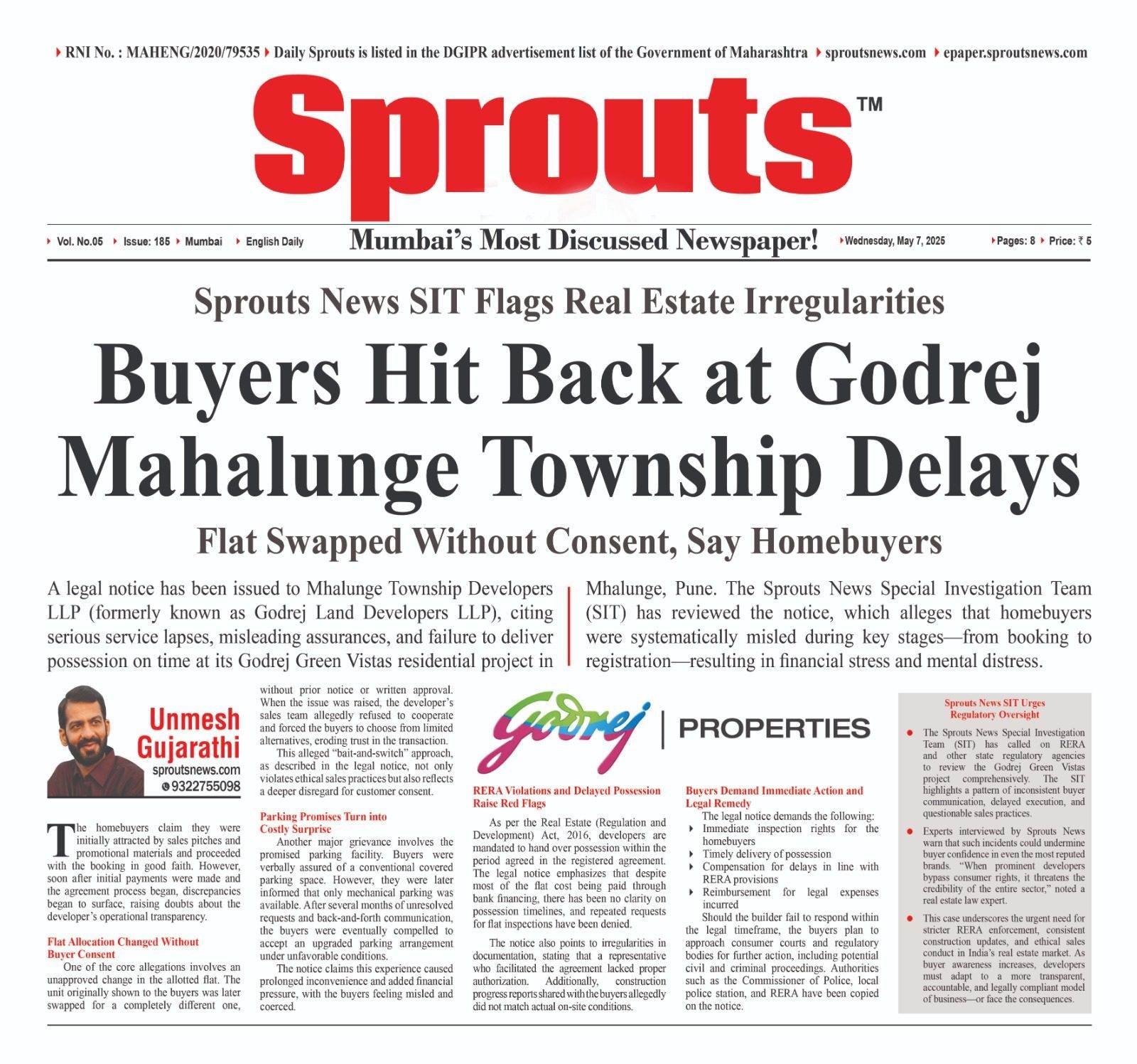 Godrej Mahalunge Township Delays Leads To Buyers Protest