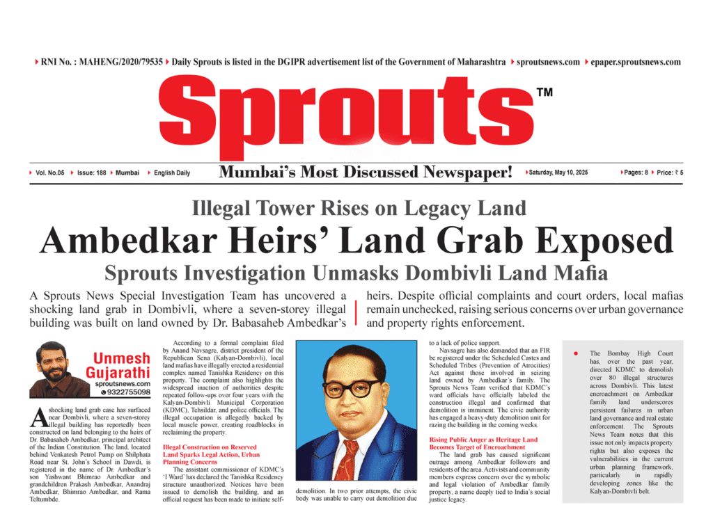 Land Mafia Illegally built Building on Ambedkar land