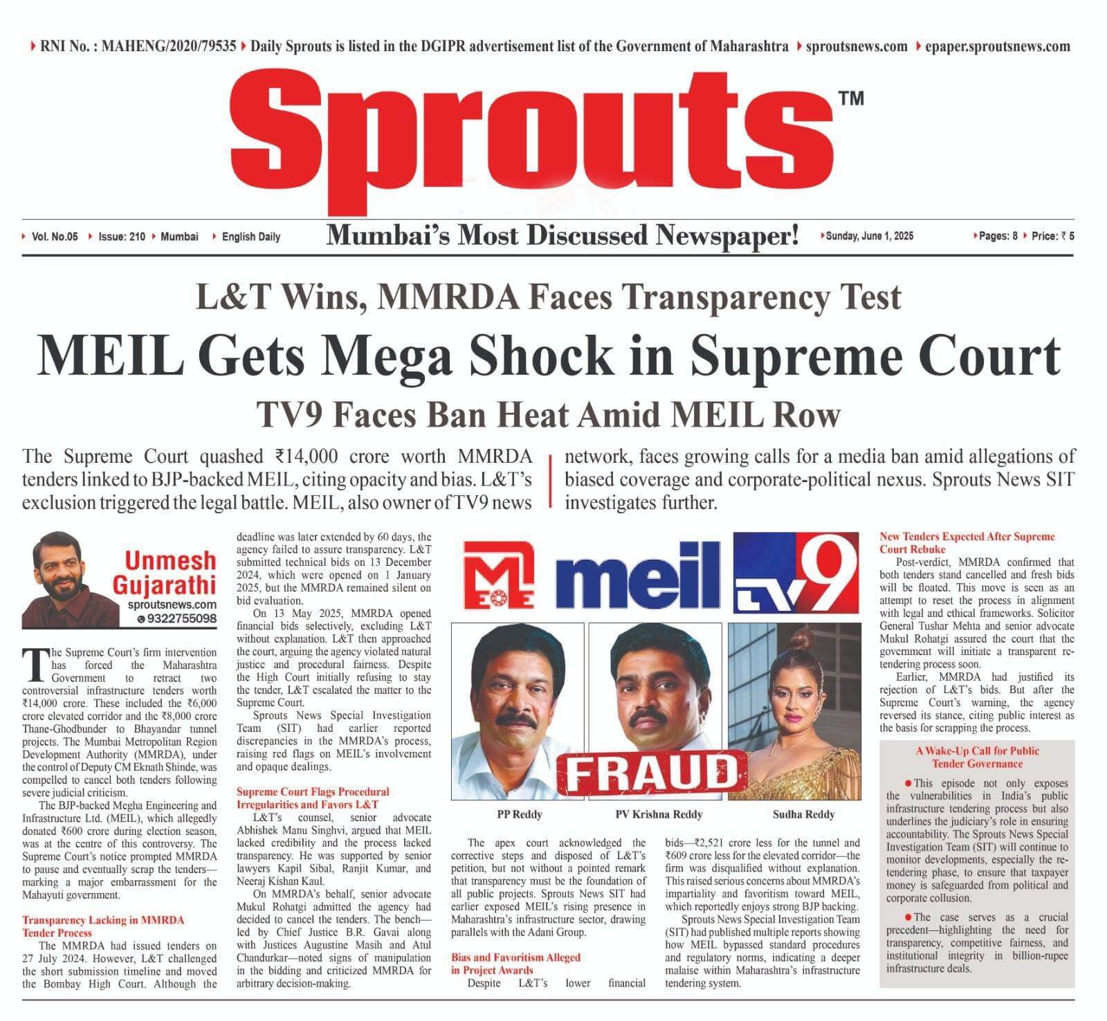 MEIL Faces Supreme Court Blow as ₹14000 Cr MMRDA Tender Cancelled