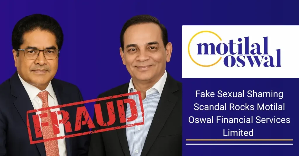 Sexual Shaming Scandal Hits Motilal Oswal