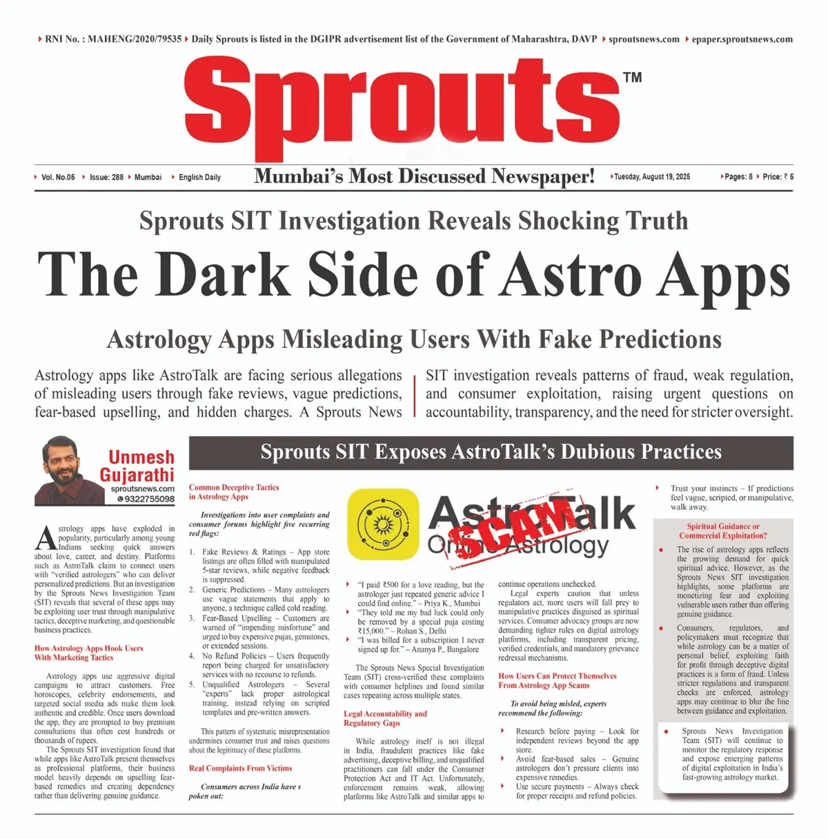 AstroTalk Investigation Exposes Misleading Predictions and Scams.