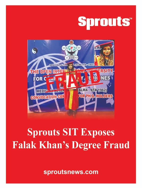 Falak Khan’s PHD Degree Fraud exposed