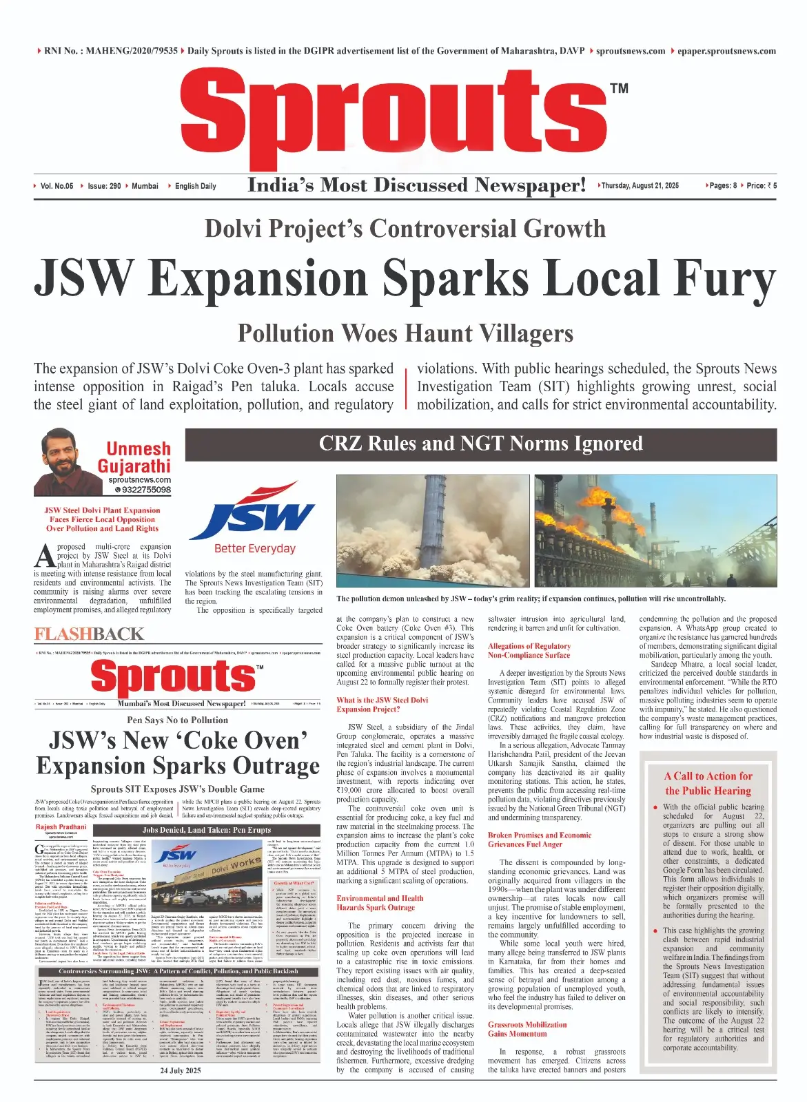 Why JSW Steel’s Dolvi Expansion Is Fueling Furious Local Protests.