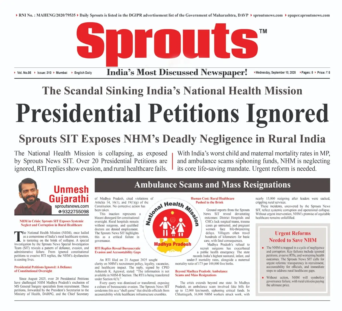 NHM Collapse Presidential Petitions Ignored, Rural Healthcare in Crisis.