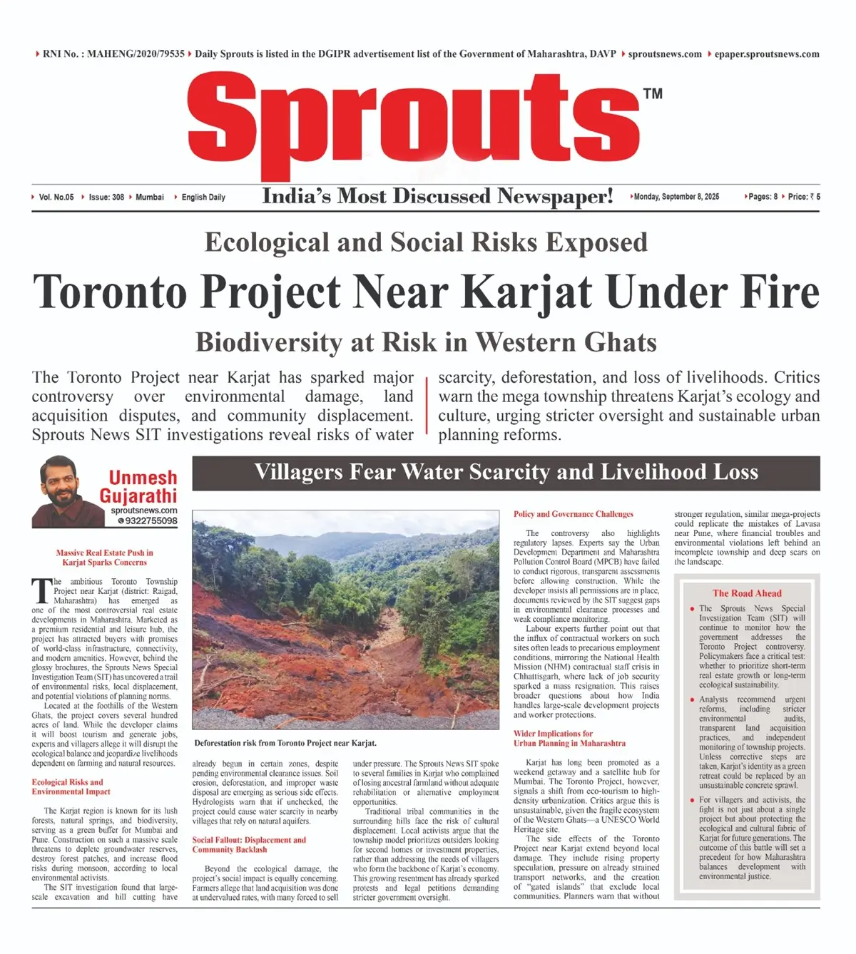 Toronto Project Near Karjat Under Fire for Ecological and Social Risks.