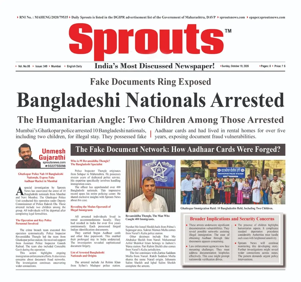 Bangladeshi Nationals Held with Forged IDs in Navi Mumbai.