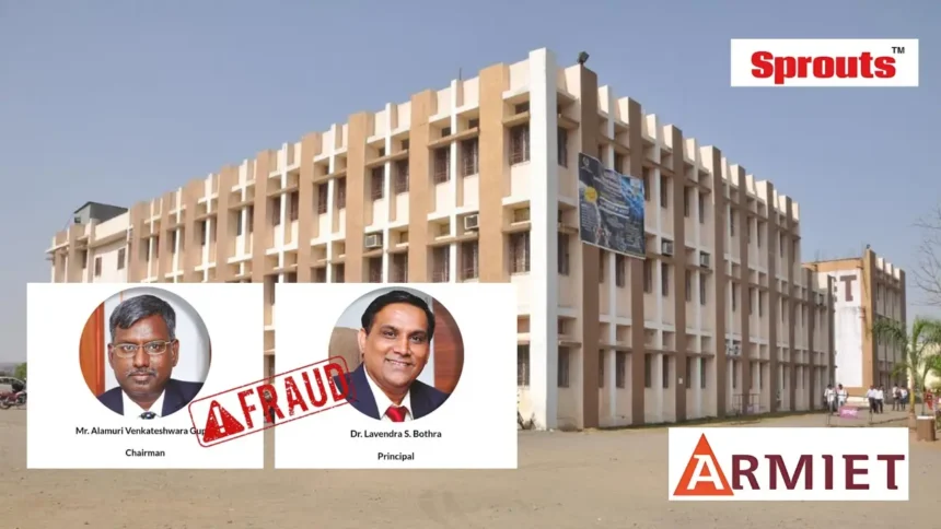 tax default and fraud allegations against Thanes ARMIET College