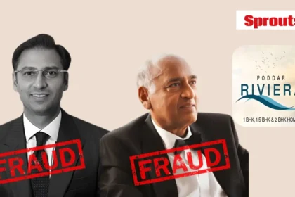 Construction site of Poddar Housing project on alleged trust land in Mumbai.