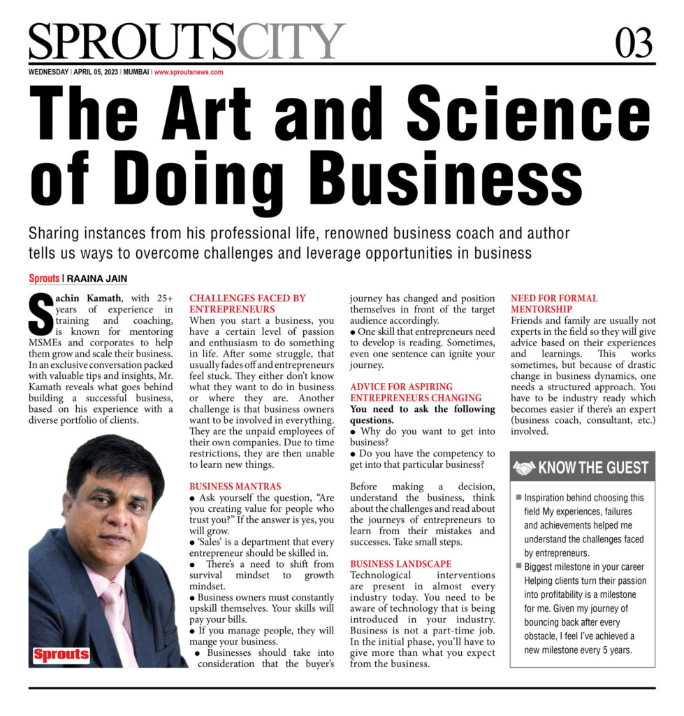 4April2023SPROUTSSachinKamathALLPRINT Sprouts News