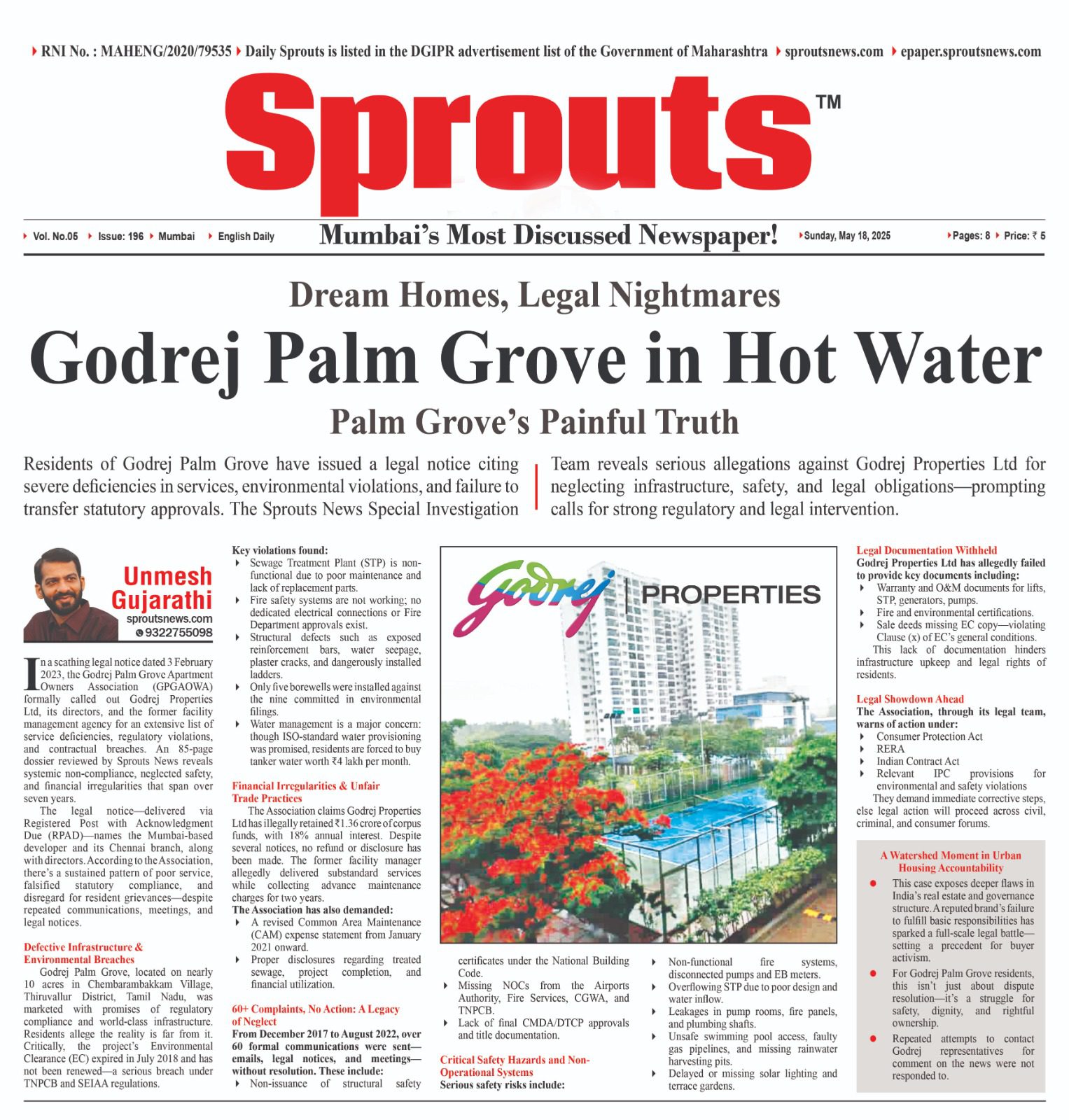 Godrej Palm Grove Faces Legal Heat Over Violations
