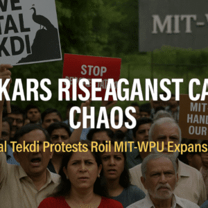 Protest Over MIT-WPU Project