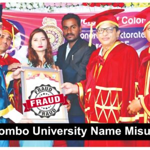 Fake degree scam involving misuse of the University of Colombo Name
