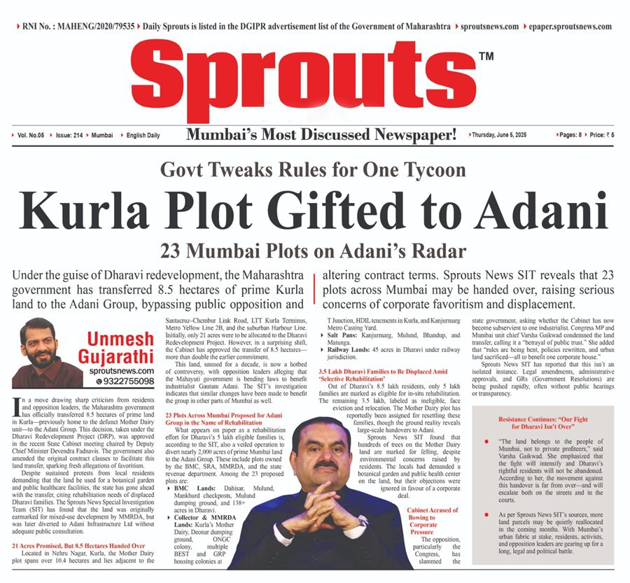 Kurla Plot Handed to Adani in Controversial Land Deal