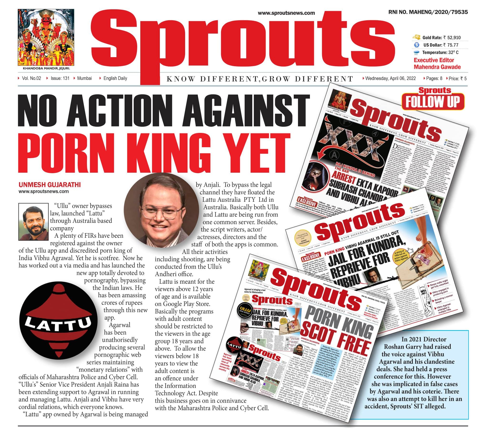 Pornking In - NO ACTION AGAINST PORN KING YET - Sprouts News