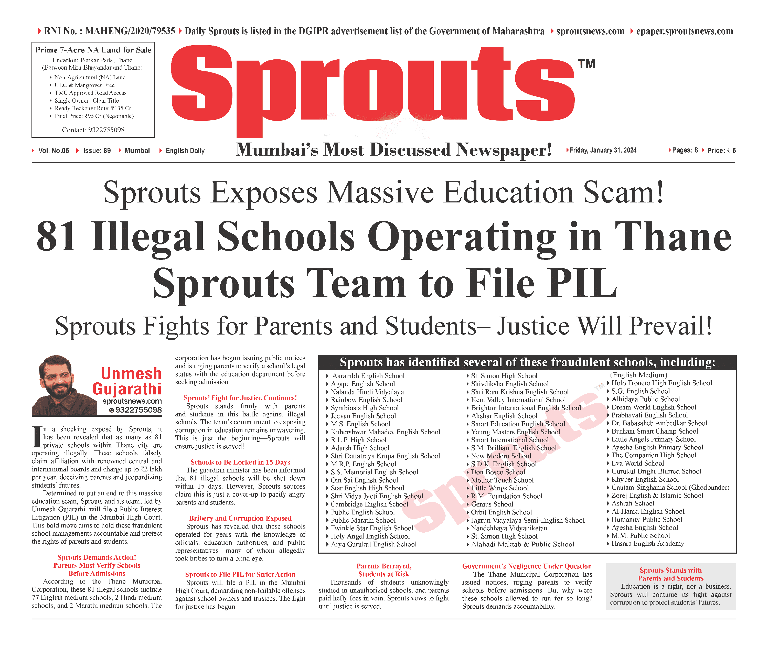 Massive Education Scam 81 Illegal Schools Operating in Thane