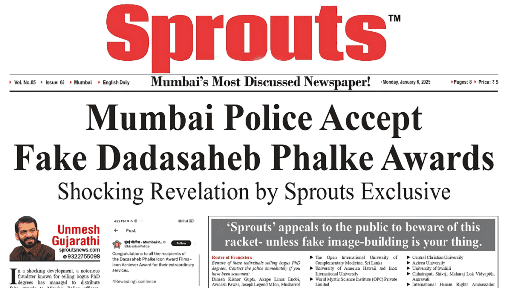 Mumbai Police Accept Fake Dadasaheb Phalke Awards