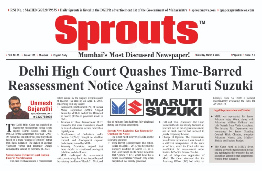 Delhi High Court Quashes Time Barred Reassessment